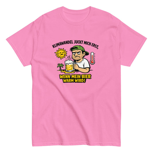 Es gibt keine Erderwärmung, außer das Bier wird warm - Lustiges Unisex T-Shirt - SprücheKüche - Druckfrisch & frech