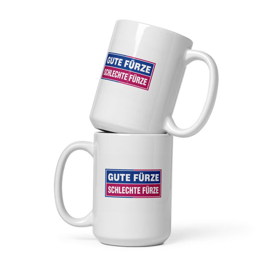 Gute Fürze, schlechte Fürze - Lustige Tasse - SprücheKüche - Druckfrisch & frech