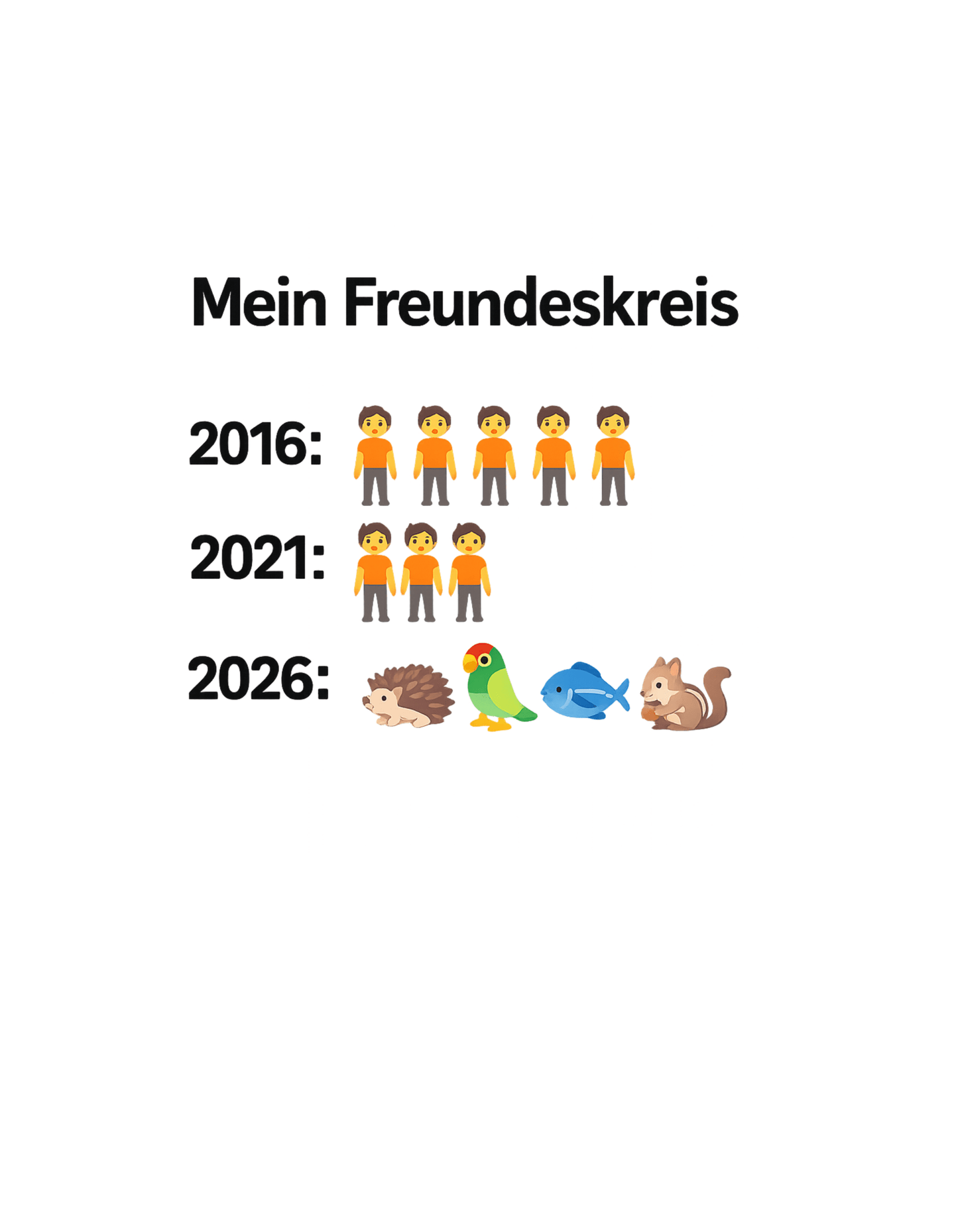 Mein lustiges Freundeskreis 2026 Unisex T-Shirt