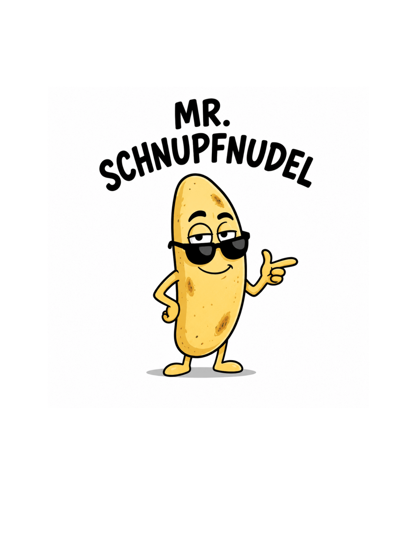 Mr. SCHNUPFNUDEL - Lustiges Herren T-Shirt - SprücheKüche - Druckfrisch & frech