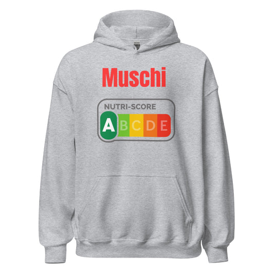 Muschi Nutriscore A - Lustiger Unisex-Hoodie - SprücheKüche - Druckfrisch & frech