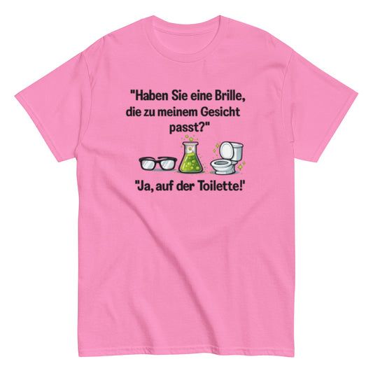 PASSENDE BRILLE? JA TOILETTE - Lustiges Herren T-Shirt - SprücheKüche - Druckfrisch & frech