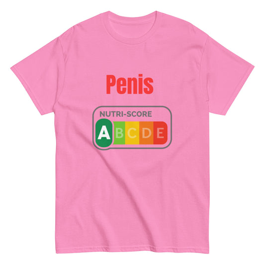 Penis Nutri-Score A - Lustiges Herren T-Shirt - SprücheKüche - Druckfrisch & frech