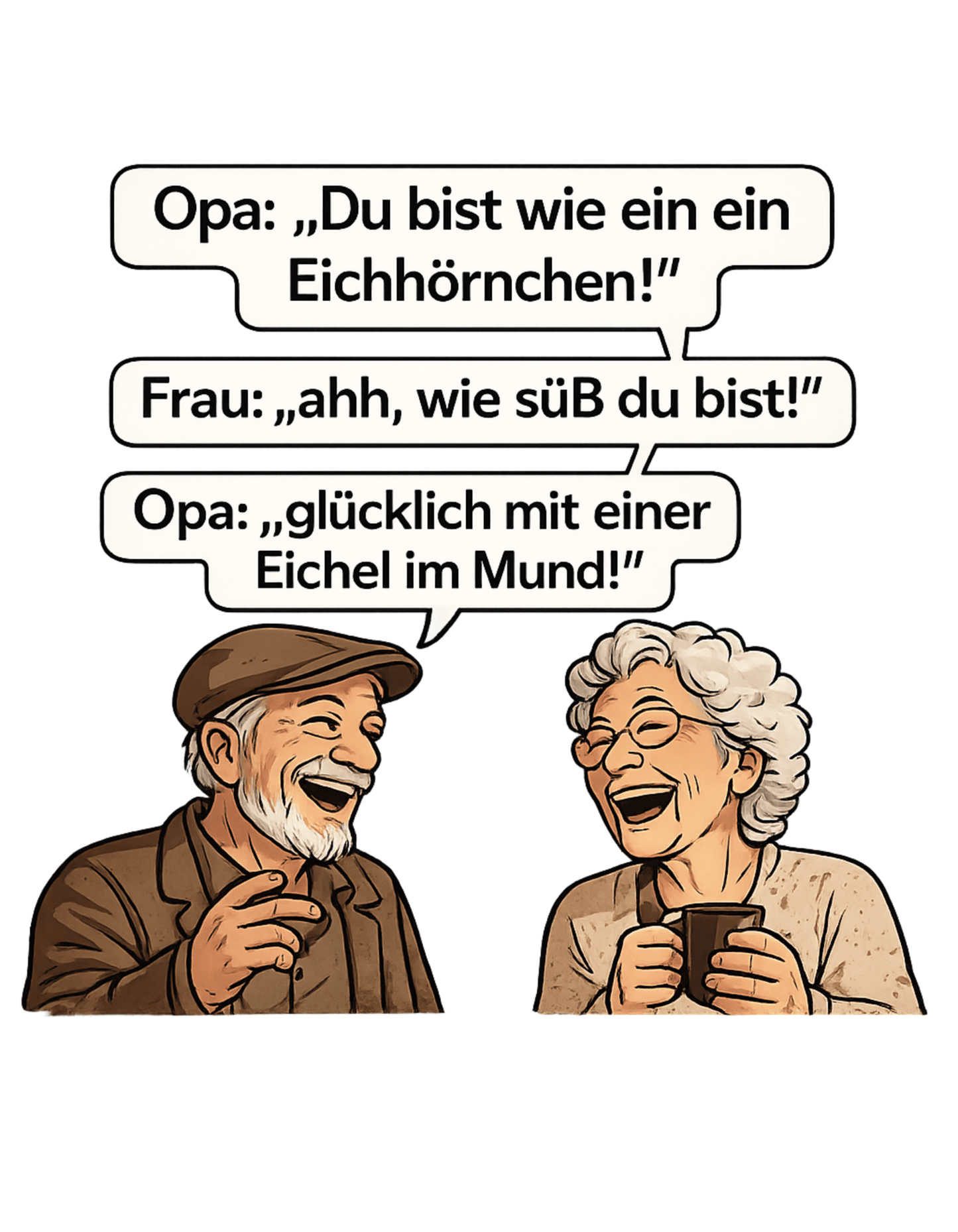 VERSAUTE OMA und OPA - Lustiges Herren T-Shirt - SprücheKüche - Druckfrisch & frech