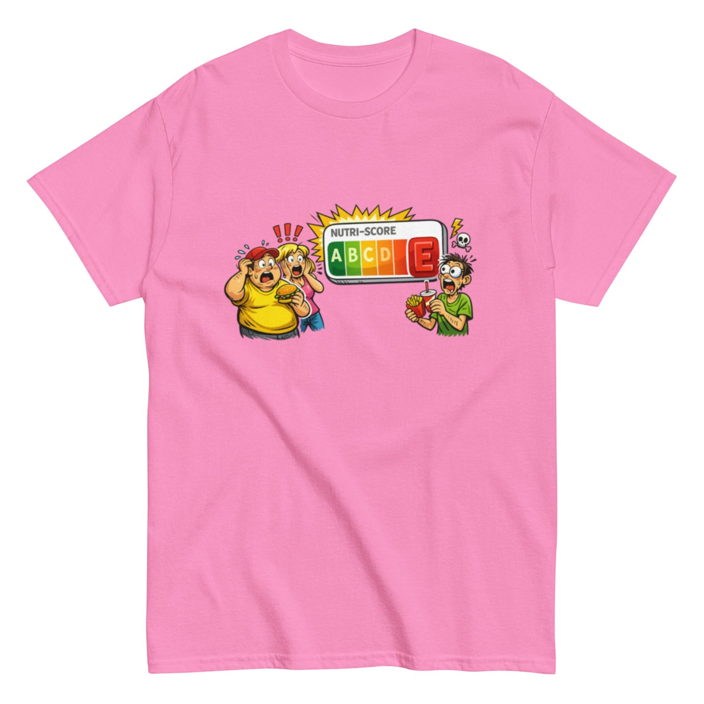 Ahhhhhh Nutriscore E - Lustiges Unisex T-Shirt - SprücheKüche - Druckfrisch & frech