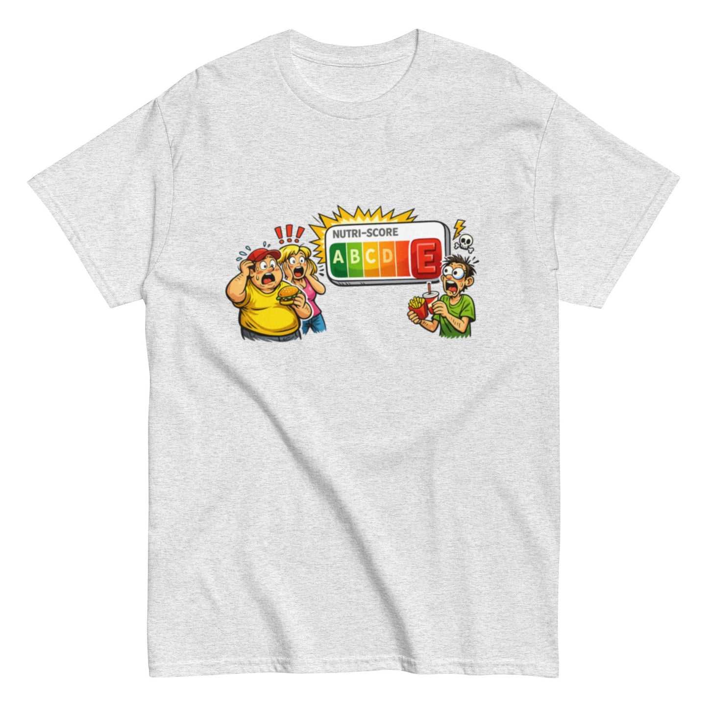 Ahhhhhh Nutriscore E - Lustiges Unisex T-Shirt - SprücheKüche - Druckfrisch & frech
