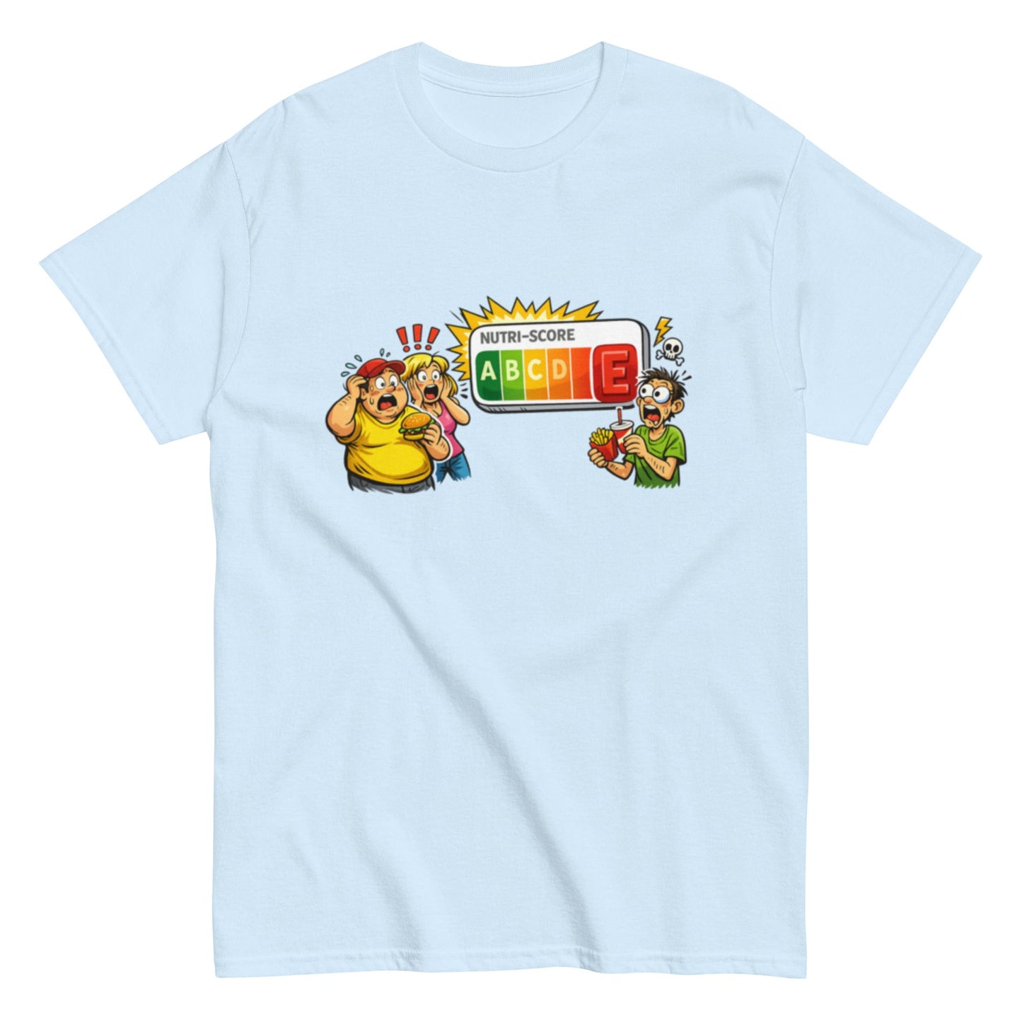 Ahhhhhh Nutriscore E - Lustiges Unisex T-Shirt - SprücheKüche - Druckfrisch & frech