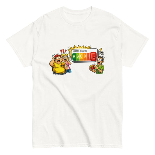 Ahhhhhh Nutriscore E - Lustiges Unisex T-Shirt - SprücheKüche - Druckfrisch & frech