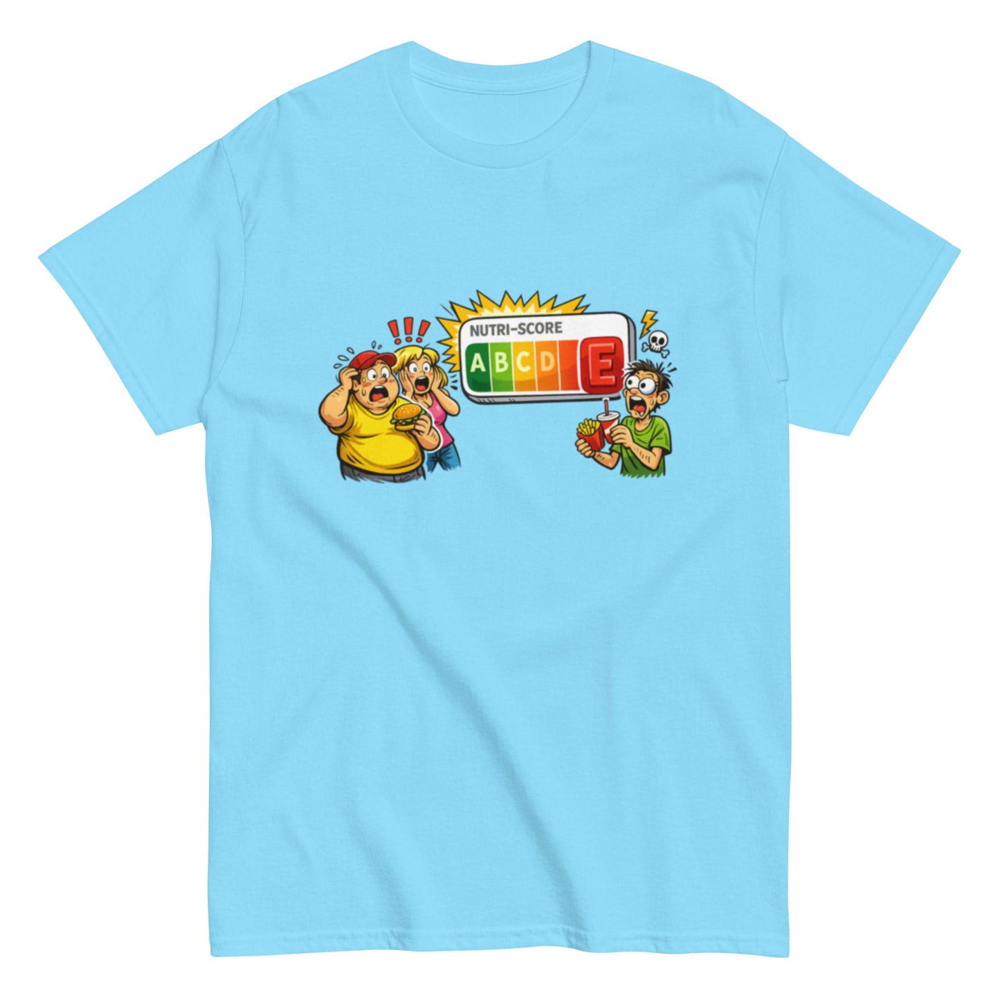 Ahhhhhh Nutriscore E - Lustiges Unisex T-Shirt - SprücheKüche - Druckfrisch & frech
