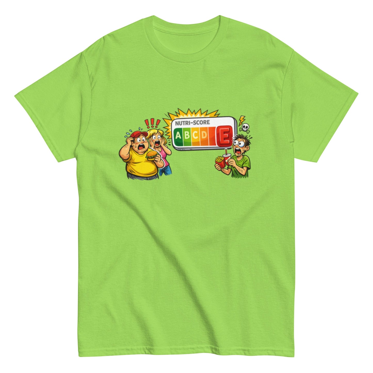 Ahhhhhh Nutriscore E - Lustiges Unisex T-Shirt - SprücheKüche - Druckfrisch & frech