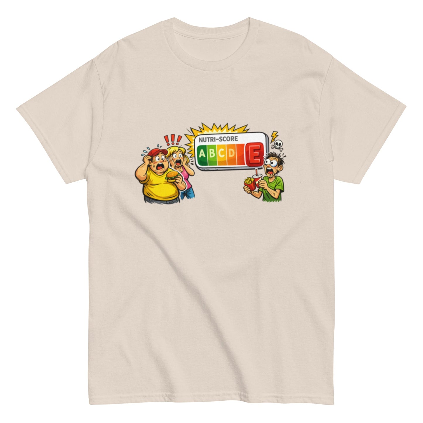 Ahhhhhh Nutriscore E - Lustiges Unisex T-Shirt - SprücheKüche - Druckfrisch & frech