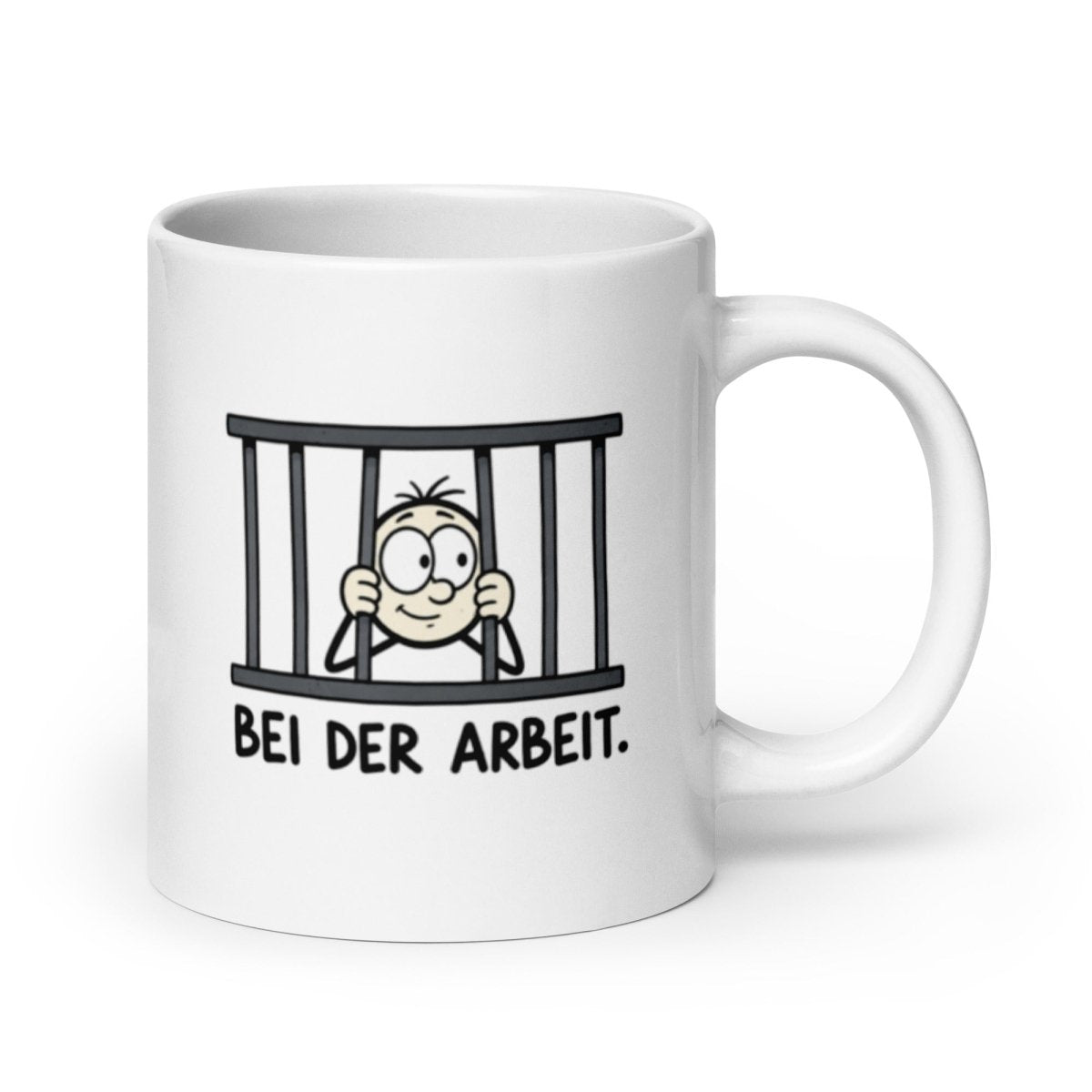 Bei der Arbeit - Lustige Tasse für deinen Arbeitsalltag - SprücheKüche - Druckfrisch & frech