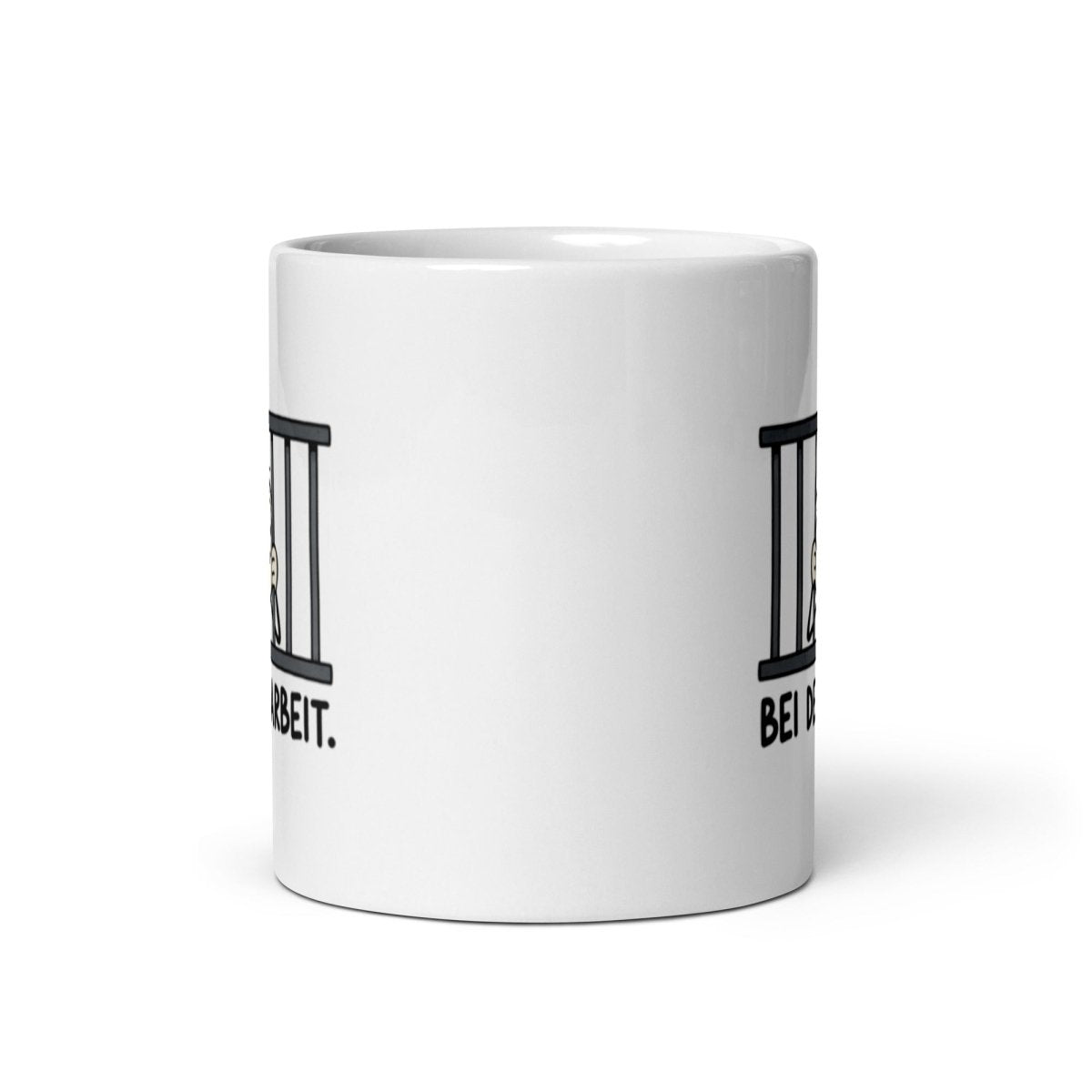 Bei der Arbeit - Lustige Tasse für deinen Arbeitsalltag - SprücheKüche - Druckfrisch & frech