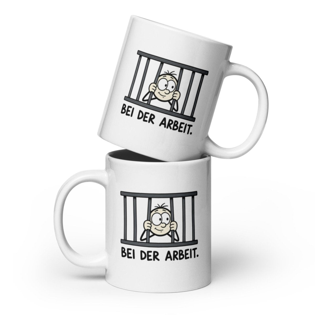 Bei der Arbeit - Lustige Tasse für deinen Arbeitsalltag - SprücheKüche - Druckfrisch & frech