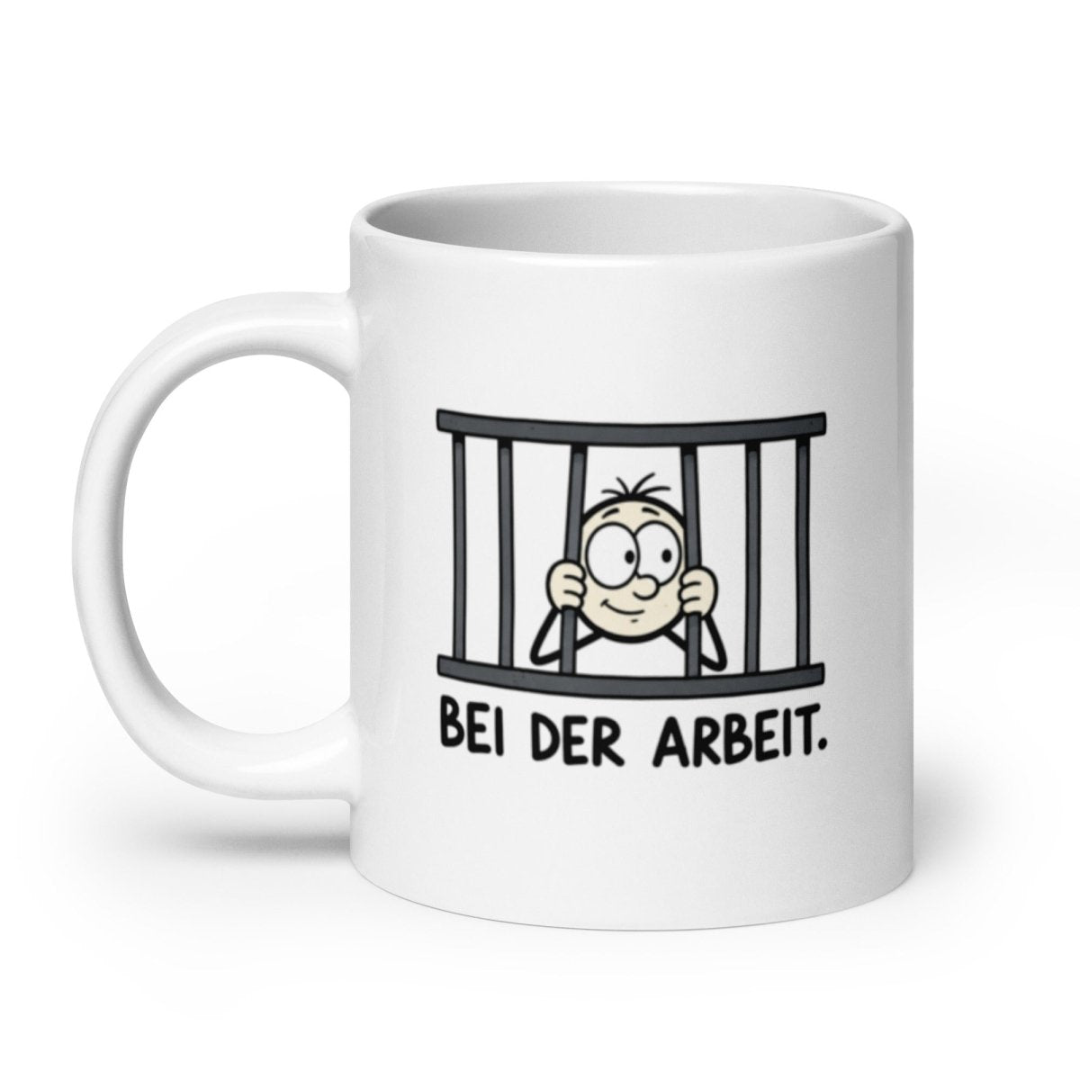 Bei der Arbeit - Lustige Tasse für deinen Arbeitsalltag - SprücheKüche - Druckfrisch & frech
