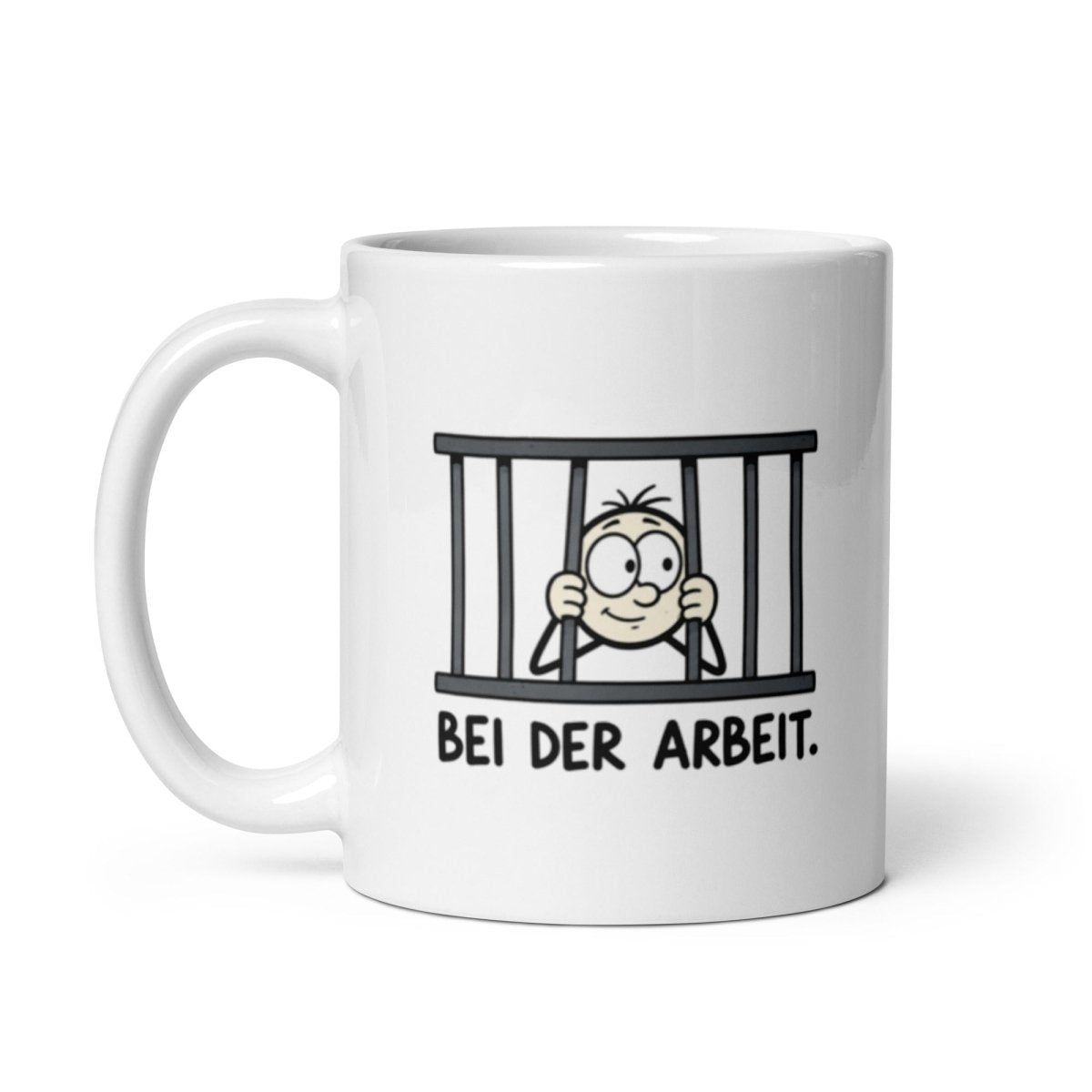 Bei der Arbeit - Lustige Tasse für deinen Arbeitsalltag - SprücheKüche - Druckfrisch & frech