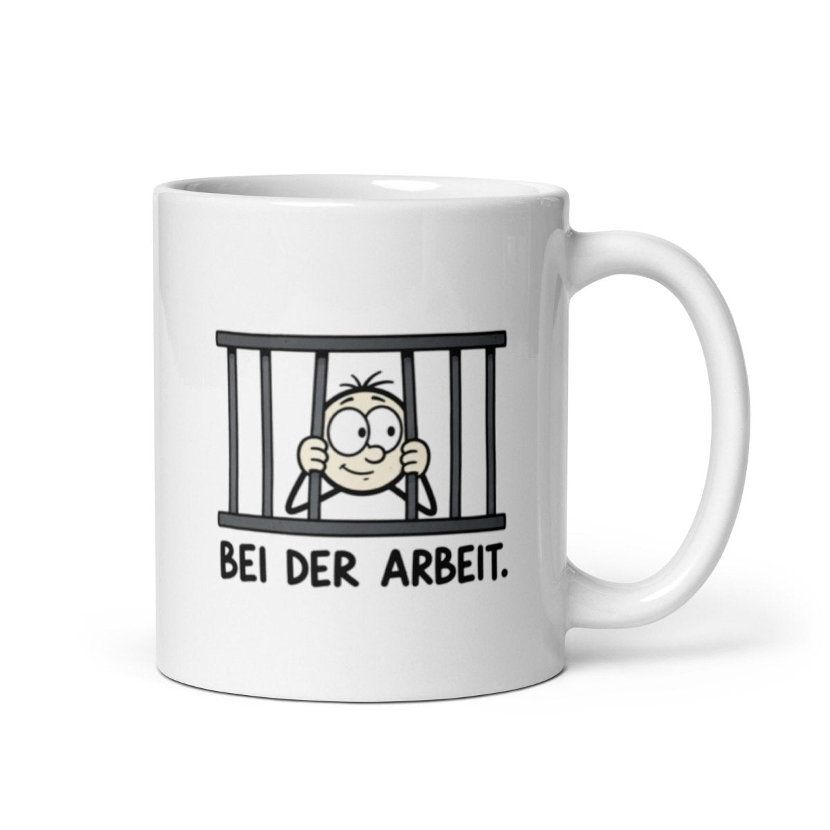 Bei der Arbeit - Lustige Tasse für deinen Arbeitsalltag - SprücheKüche - Druckfrisch & frech