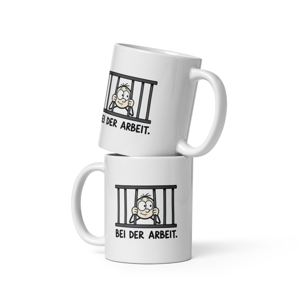 Bei der Arbeit - Lustige Tasse für deinen Arbeitsalltag - SprücheKüche - Druckfrisch & frech