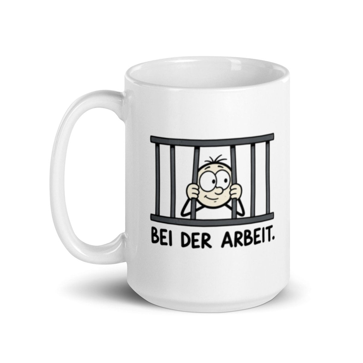 Bei der Arbeit - Lustige Tasse für deinen Arbeitsalltag - SprücheKüche - Druckfrisch & frech