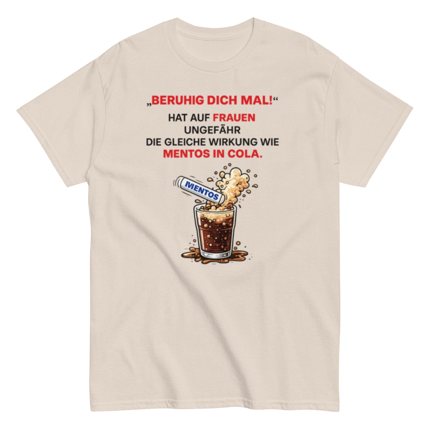BERUHIGT DICH MAL - Lustiges Herren T-Shirt - SprücheKüche - Druckfrisch & frech