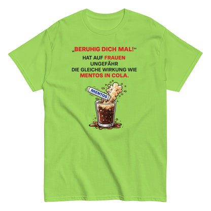BERUHIGT DICH MAL - Lustiges Herren T-Shirt - SprücheKüche - Druckfrisch & frech