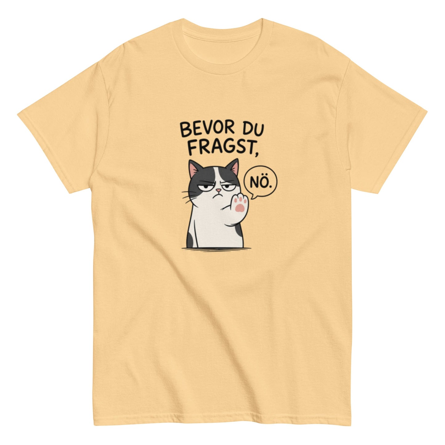 BEVOR DU FRAGST NÖ - Lustiges Herren T-Shirt - SprücheKüche - Druckfrisch & frech