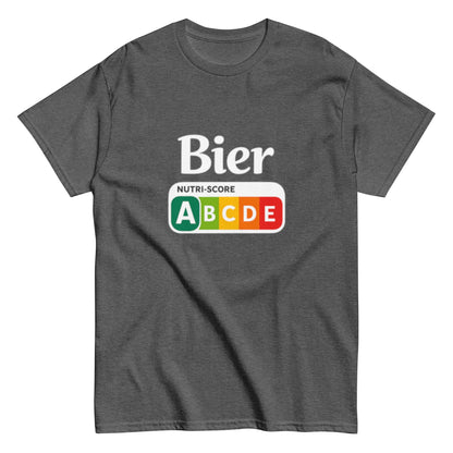 Bier Nutriscore A - Lustiges Unisex T-Shirt - SprücheKüche - Druckfrisch & frech