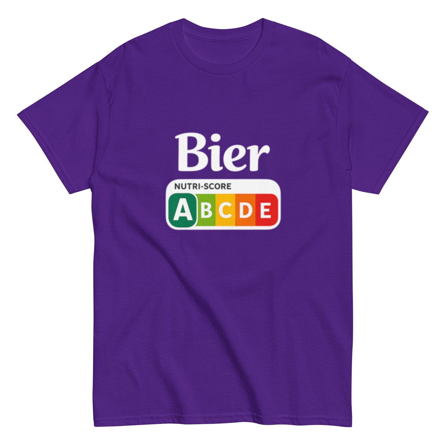 Bier Nutriscore A - Lustiges Unisex T-Shirt - SprücheKüche - Druckfrisch & frech