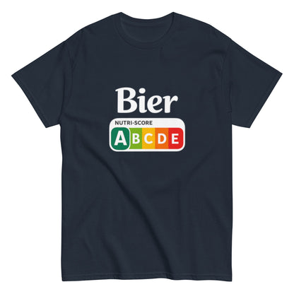 Bier Nutriscore A - Lustiges Unisex T-Shirt - SprücheKüche - Druckfrisch & frech