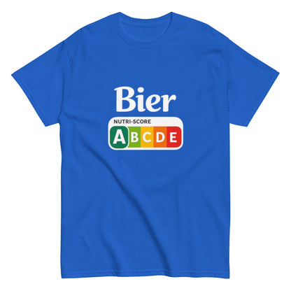 Bier Nutriscore A - Lustiges Unisex T-Shirt - SprücheKüche - Druckfrisch & frech