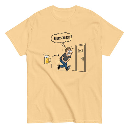 BIERSCHISS - Lustiges Bier Herren T-Shirt - SprücheKüche - Druckfrisch & frech