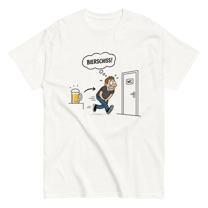 Bierschiss T-Shirt – Lustiges Unisex Bier-Shirt - SprücheKüche - Druckfrisch & frech
