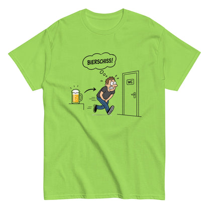 Bierschiss T-Shirt – Lustiges Unisex Bier-Shirt - SprücheKüche - Druckfrisch & frech
