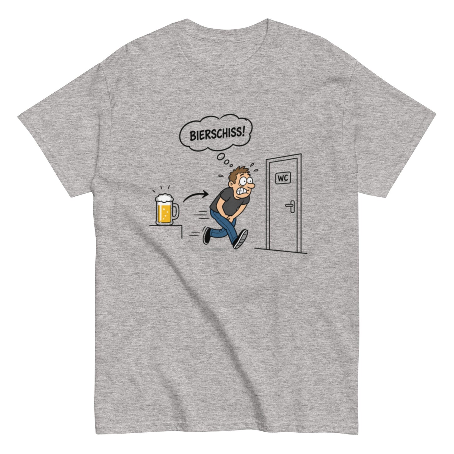 Bierschiss T-Shirt – Lustiges Unisex Bier-Shirt - SprücheKüche - Druckfrisch & frech