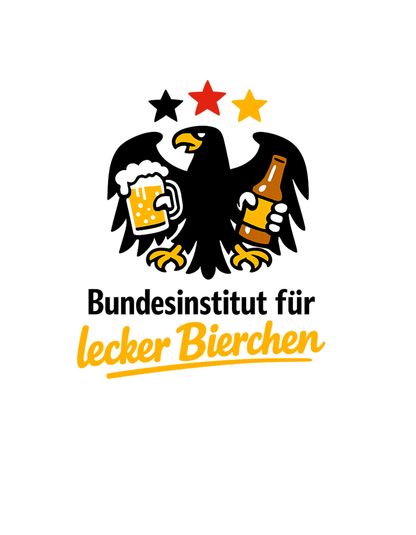 Bundesinstitut für lecker Bierchen - Lustiges Unisex T-Shirt - SprücheKüche - Druckfrisch & frech