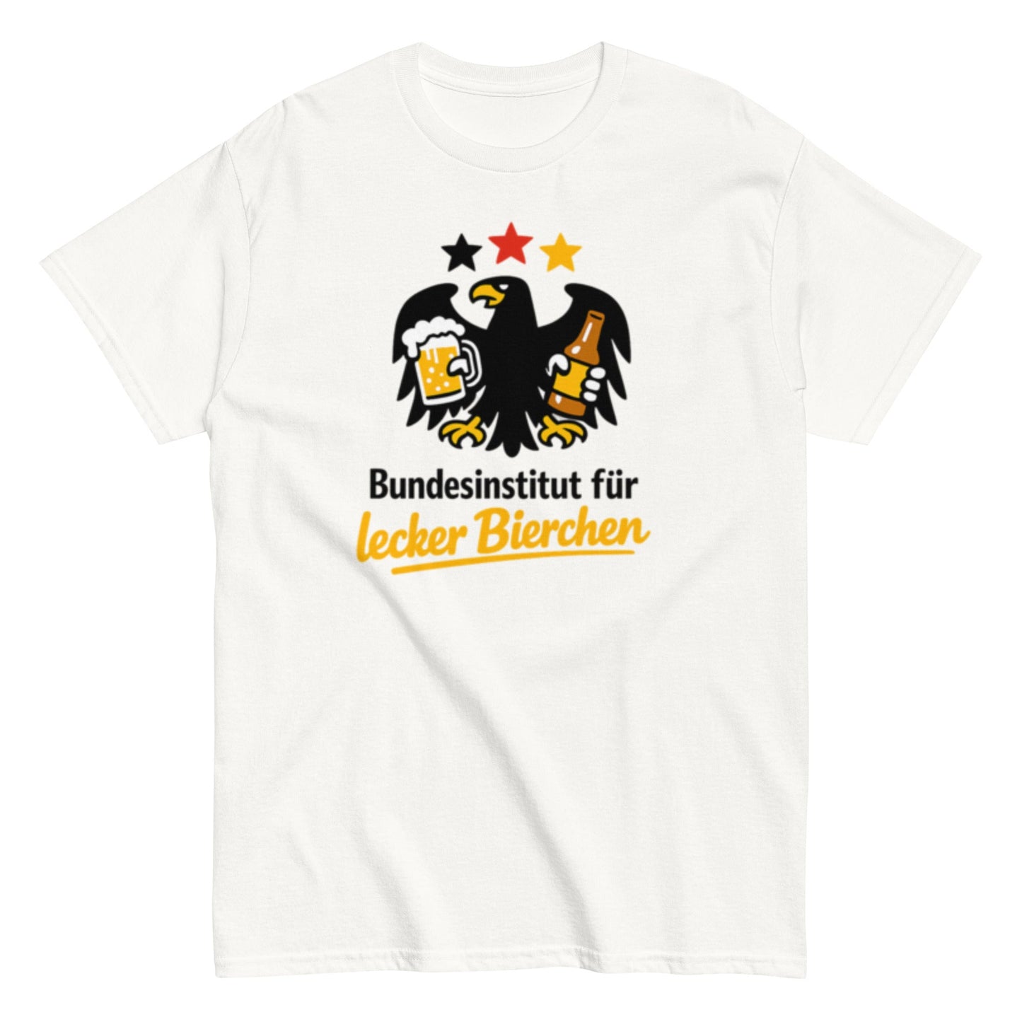 Bundesinstitut für lecker Bierchen - Lustiges Unisex T-Shirt - SprücheKüche - Druckfrisch & frech