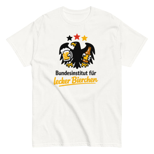 Bundesinstitut für lecker Bierchen - Lustiges Unisex T-Shirt - SprücheKüche - Druckfrisch & frech