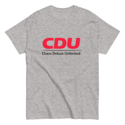 CDU Chaos Deluxe Unlimited Humorvoll - Statement Unisex-Sweatshirt T-Shirt - SprücheKüche - Druckfrisch & frech