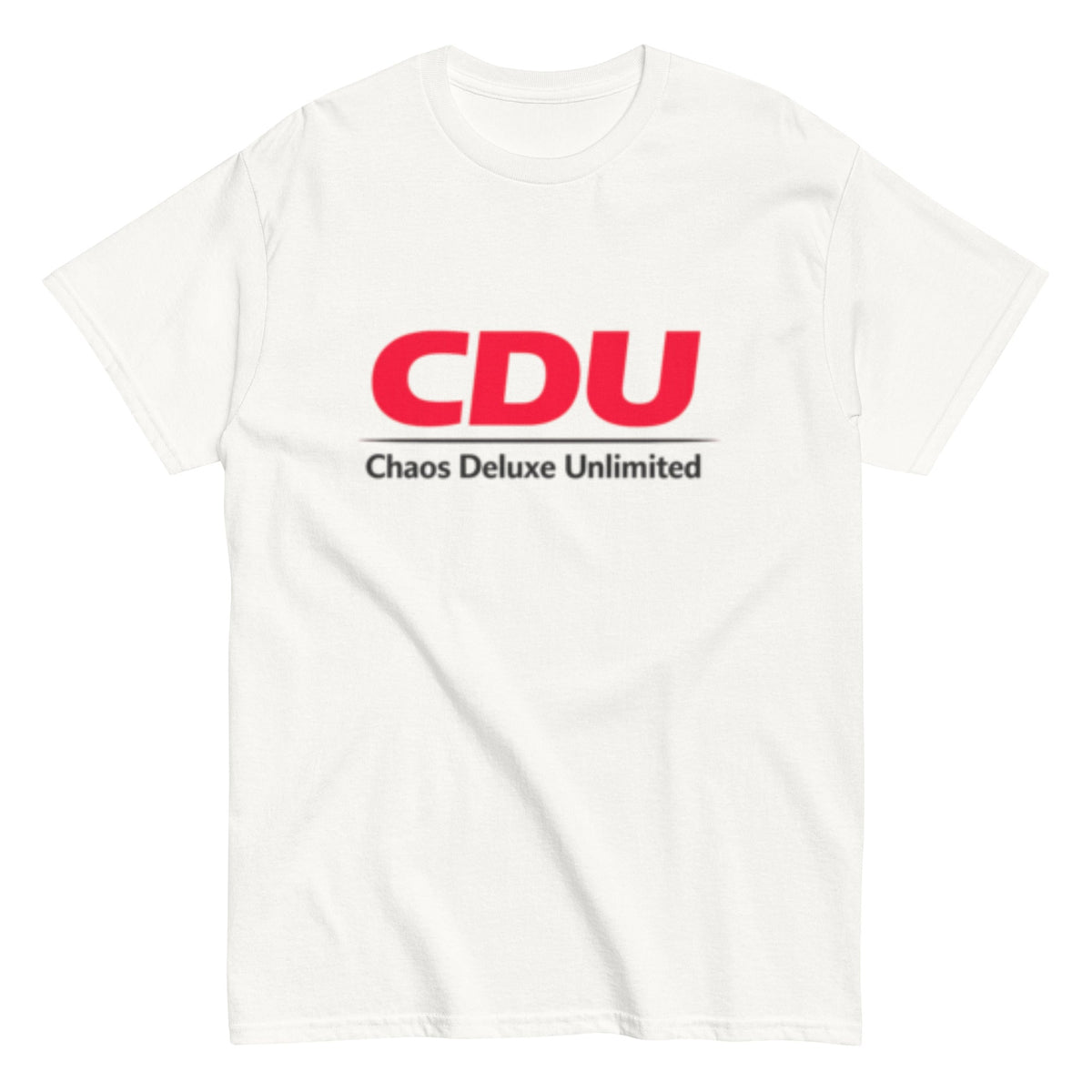 Chaos Deluxe Unlimited Statement T-Shirt mit minimalistischem Schriftzug