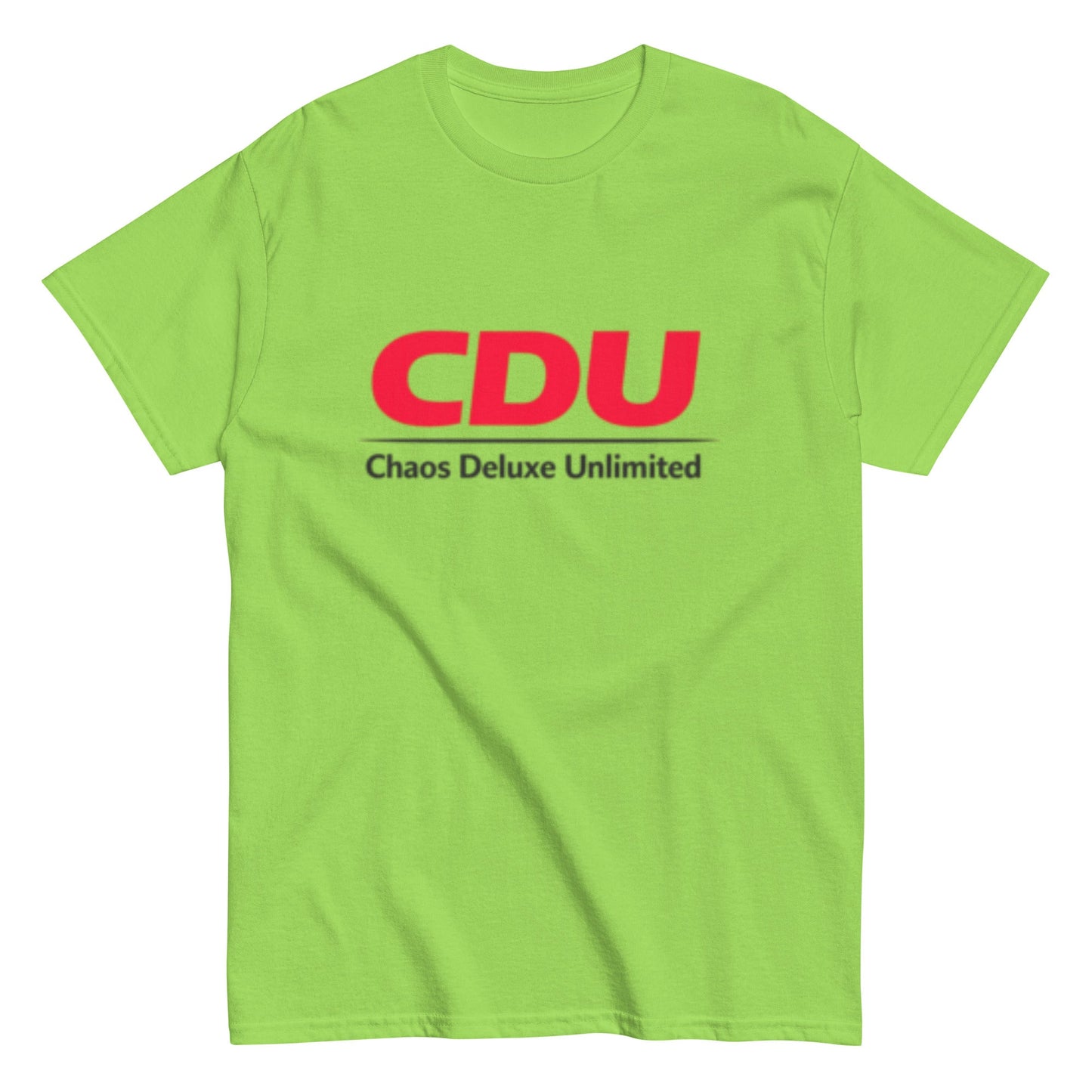 CDU Chaos Deluxe Unlimited Humorvoll - Statement Unisex-Sweatshirt T-Shirt - SprücheKüche - Druckfrisch & frech