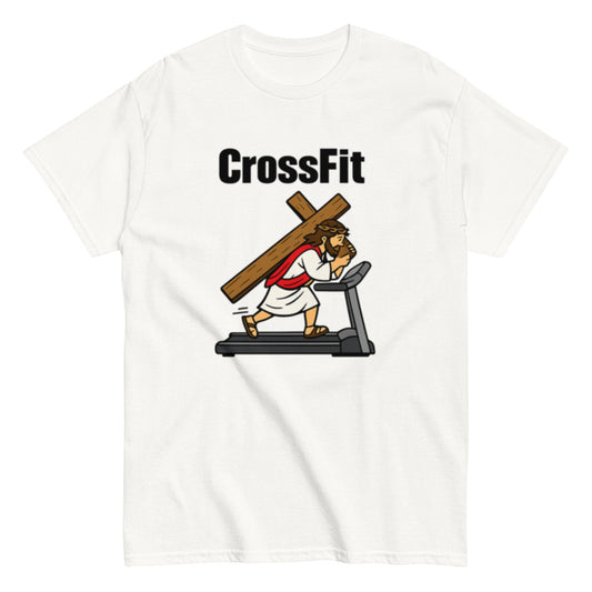 CrossFit Jesus Christ - Lustiges Sport Unisex T-Shirt - SprücheKüche - Druckfrisch & frech