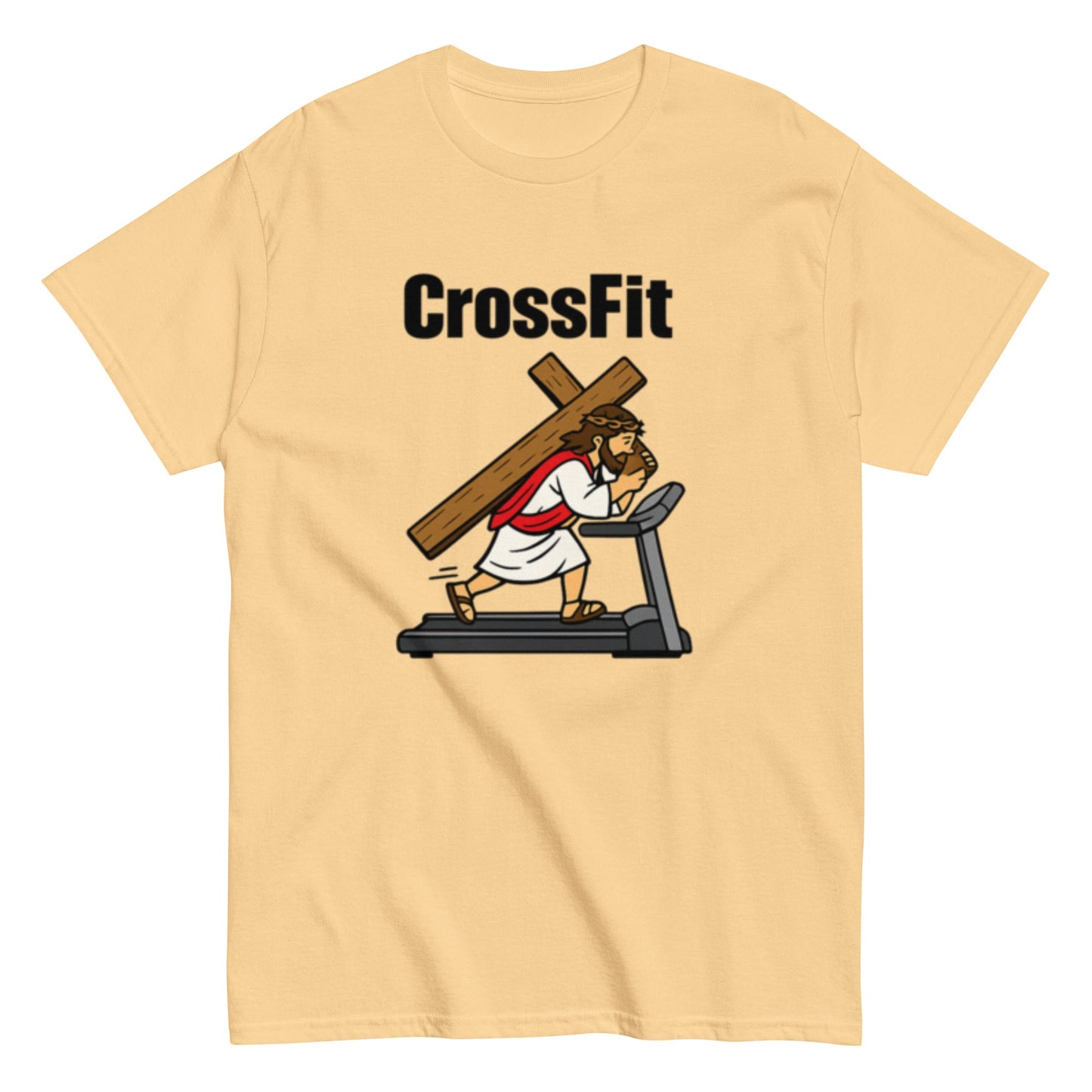 CrossFit Jesus Christ - Lustiges Sport Unisex T-Shirt - SprücheKüche - Druckfrisch & frech