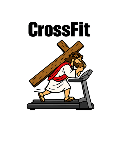 CrossFit Jesus Christ - Lustiges Sport Unisex T-Shirt - SprücheKüche - Druckfrisch & frech