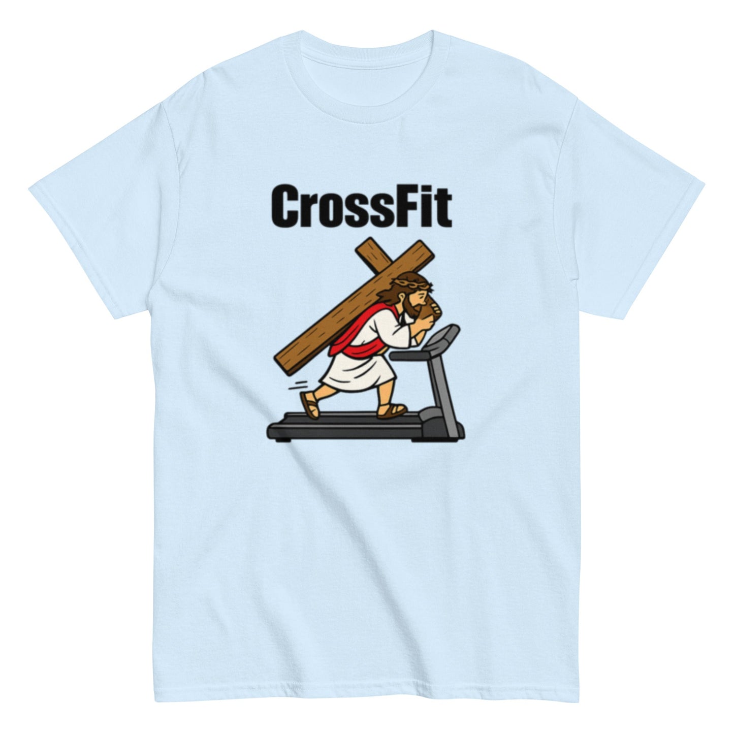 CrossFit Jesus Christ - Lustiges Sport Unisex T-Shirt - SprücheKüche - Druckfrisch & frech
