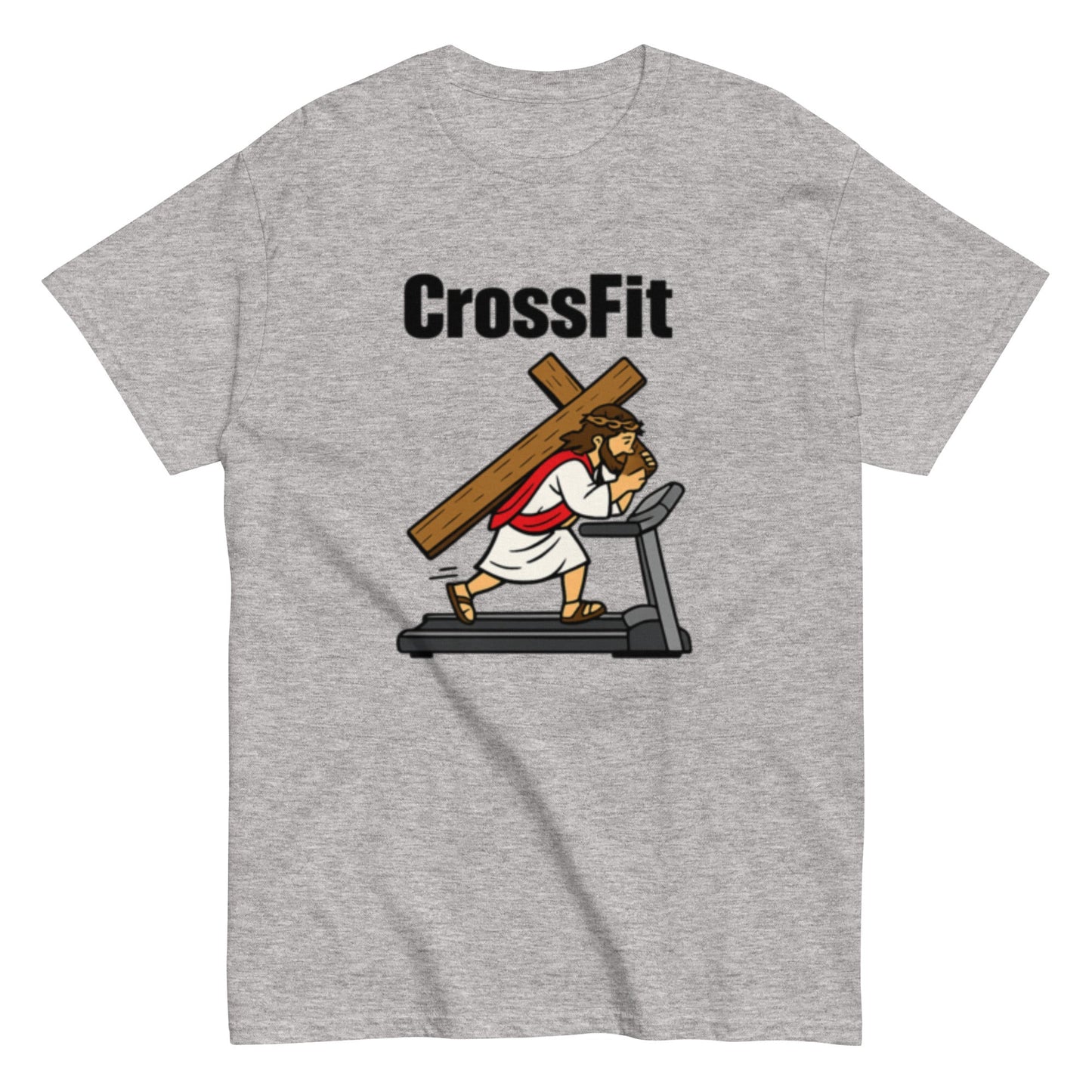 CrossFit Jesus Christ - Lustiges Sport Unisex T-Shirt - SprücheKüche - Druckfrisch & frech
