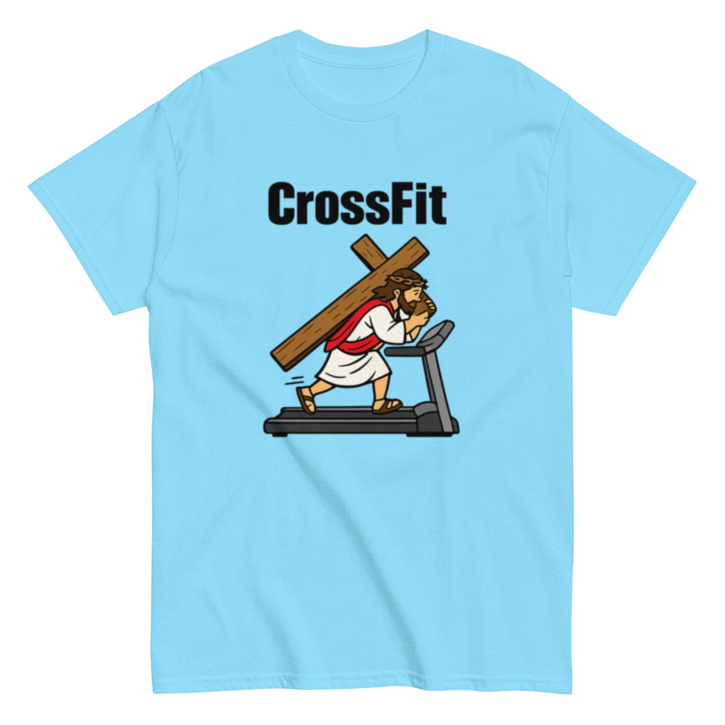 CrossFit Jesus Christ - Lustiges Sport Unisex T-Shirt - SprücheKüche - Druckfrisch & frech