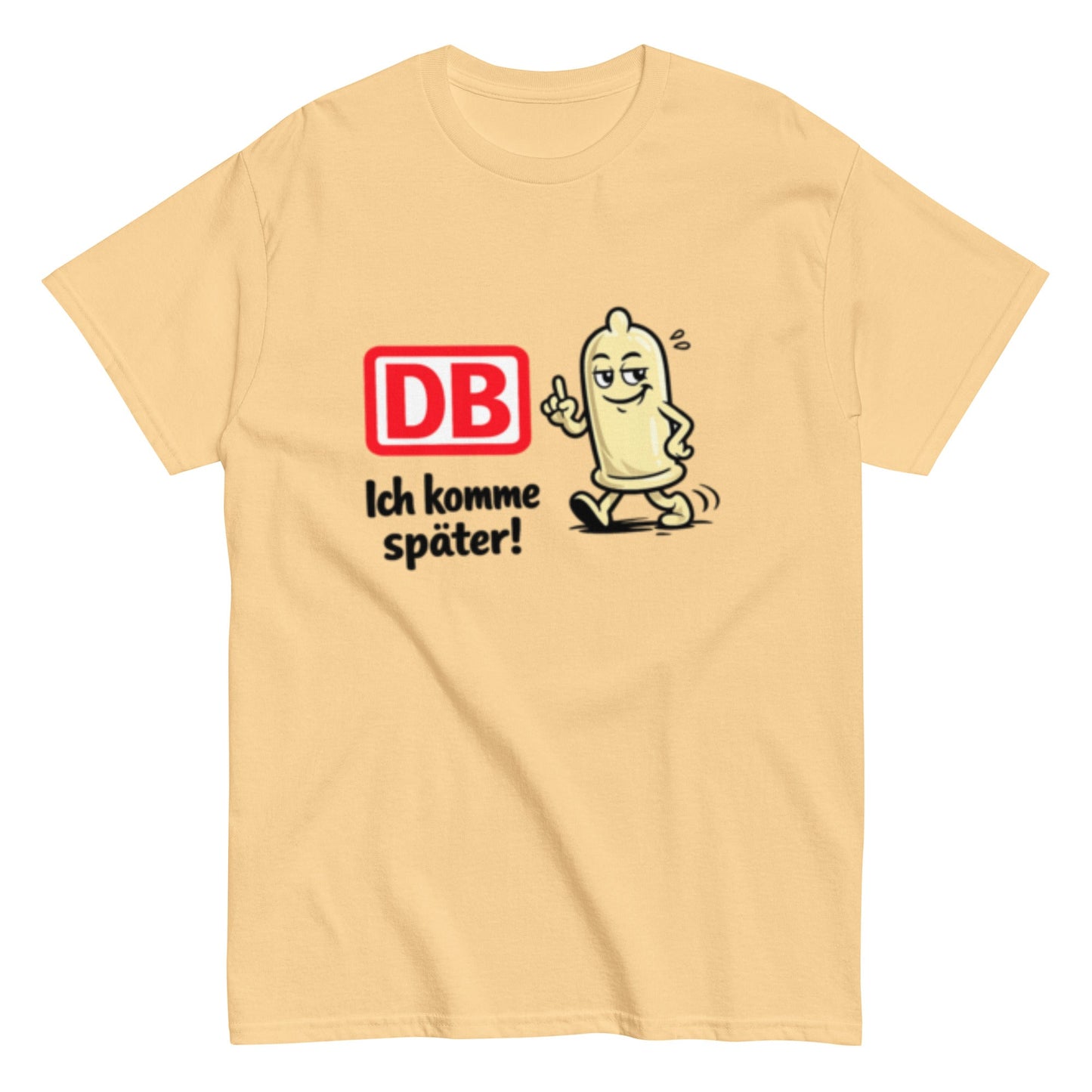 DB - Ich komme später - Lustiges Bahn Unisex T-Shirt - SprücheKüche - Druckfrisch & frech