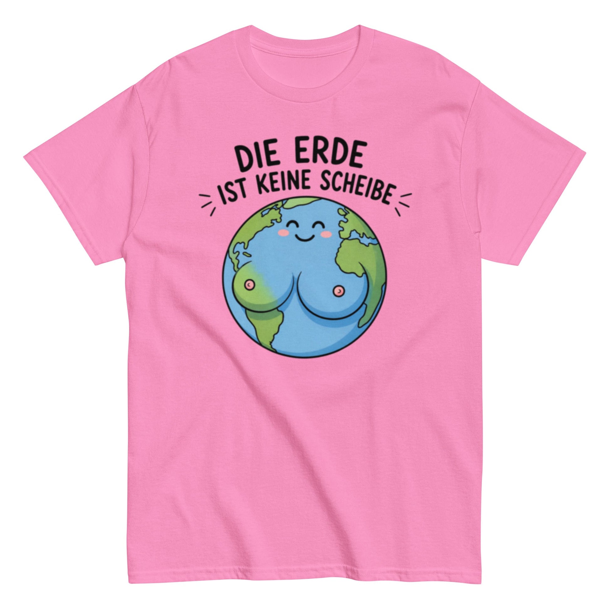 Die Erde ist keine Scheibe - Lustiges Unisex T-Shirt - SprücheKüche - Druckfrisch & frech