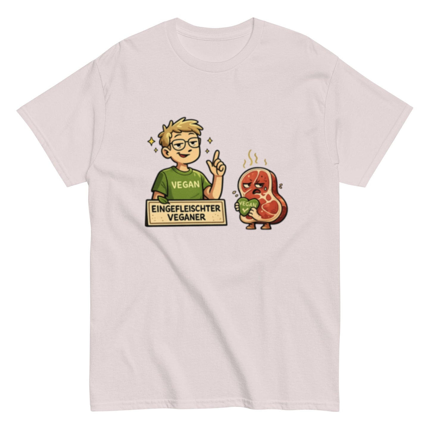 EINGEFLEISCHTER VEGANER - Lustiges Herren T-Shirt - SprücheKüche - Druckfrisch & frech