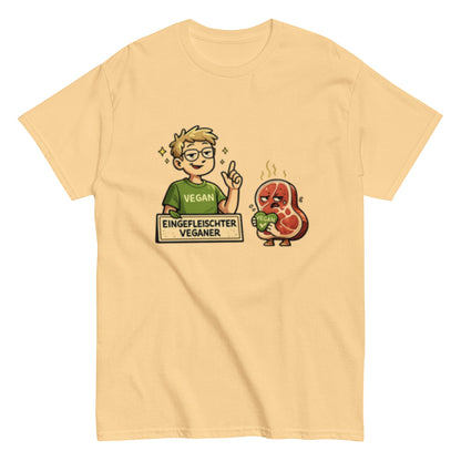 EINGEFLEISCHTER VEGANER - Lustiges Herren T-Shirt - SprücheKüche - Druckfrisch & frech